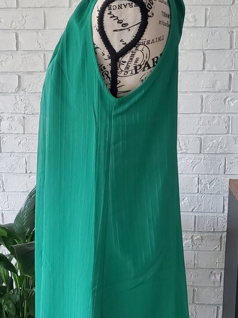 SHEIN Emerald Green Halter Mini Dress - Picture 2 of 5